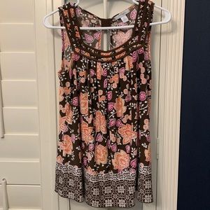Sleeveless Blouse/multi-colored